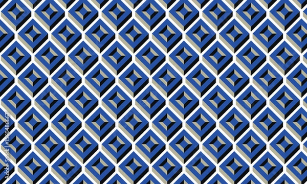Fototapeta 3d Seamless vector pattern Background