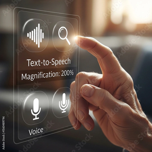 Fototapeta Future Display Digital Interface Technology