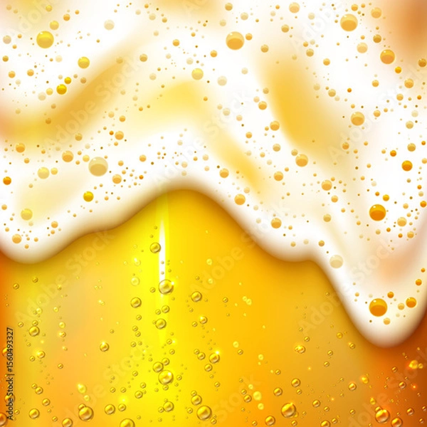 Fototapeta Beer background vector realistic border image
