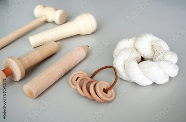 Fototapeta 귀여운 한국 아이 돌잔치 소품 