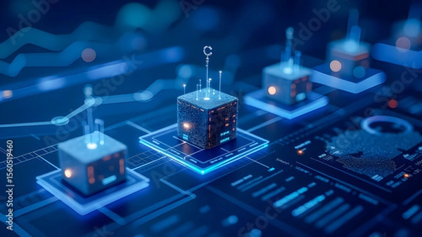 Obraz Cloud Platform Interface Displaying Real-Time Virtual Machine Activity