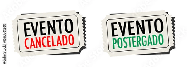 Obraz Evento cancelado, Evento postergado