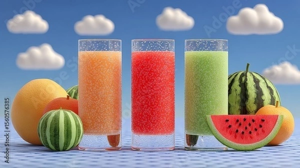 Obraz Vector Graphic of National Hydrat for Wellness Promotion