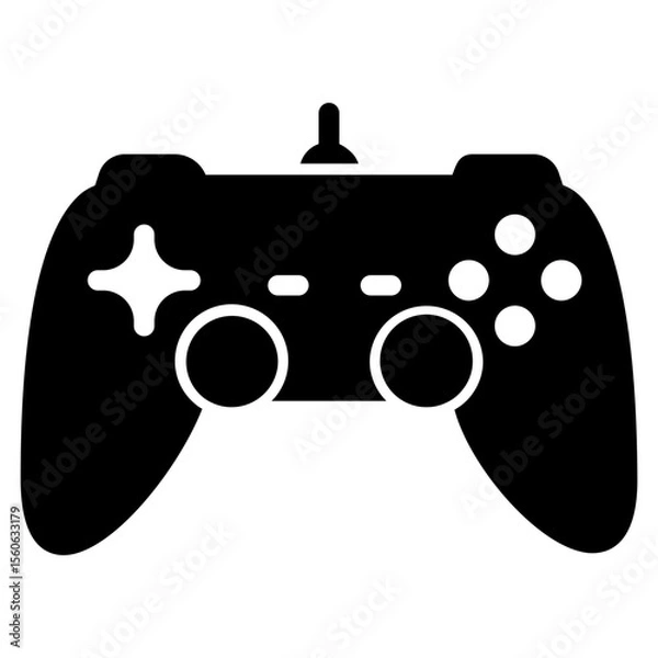 Obraz Game Controll icon with solid theme and transparent background
