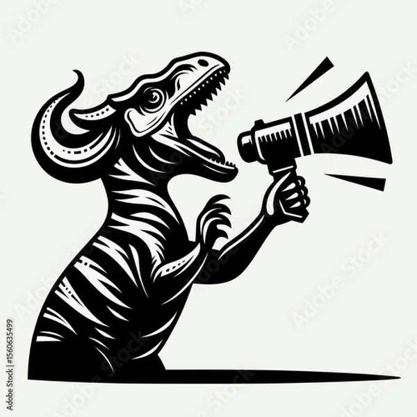 Fototapeta Parasaurolophus Calling Out Across the Prehistoric Landscape