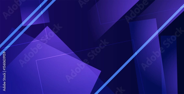Obraz minimal abstract purple color slash triangle light and shadow shape decoration composition design background. eps10 vector
