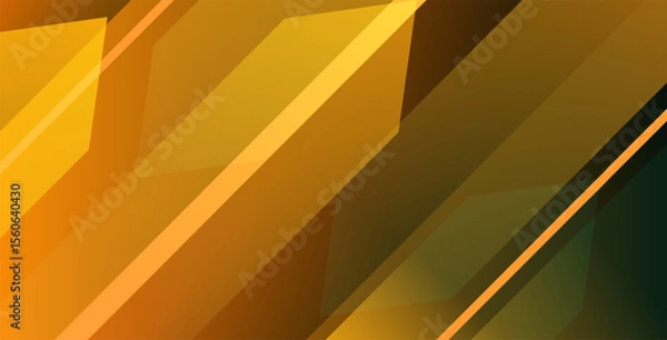 Obraz Minimal geometric yellow gradient color abstract background, dynamic shape composition landing page backgrounds. eps10 vector