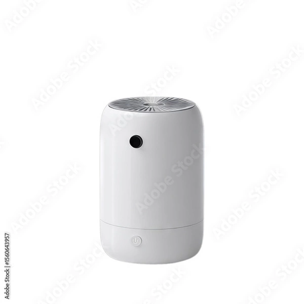 Obraz Mini USB-powered desktop humidifier. Isolated white background. Png format