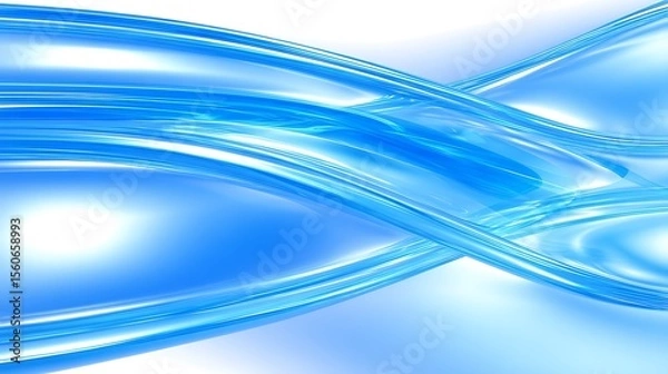 Obraz Abstract swirling blue liquid