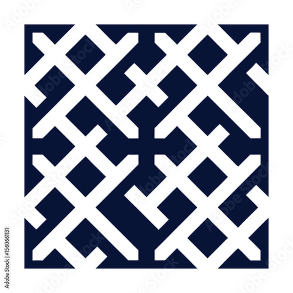 Fototapeta Seamless Geometric Pattern Abstract Flat Design Texture