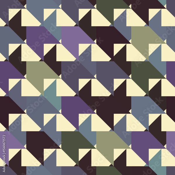 Obraz Vector - pied-de-poule seamless pattern, colored template.