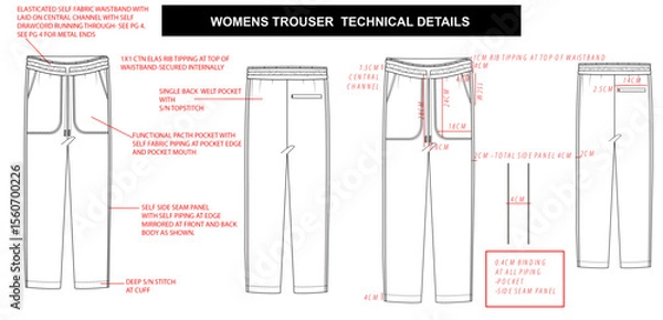 Obraz womens JOGGER technical details