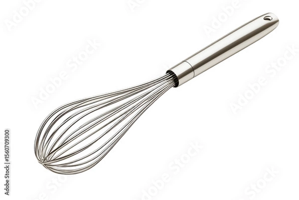 Fototapeta Creating culinary magic with a classic whisk ready for fluffy batters and delightful recipes on transparent background