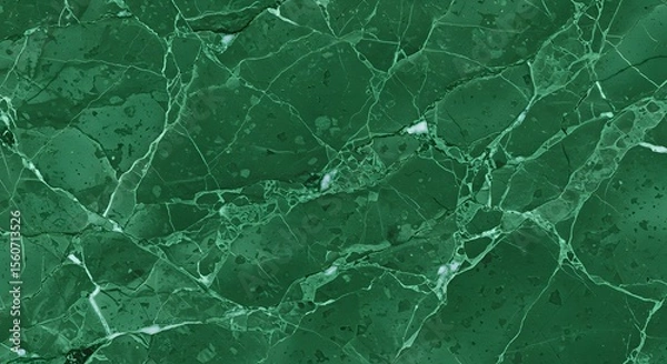 Fototapeta Deep Emerald Green Marble Texture High-Resolution Seamless Pattern