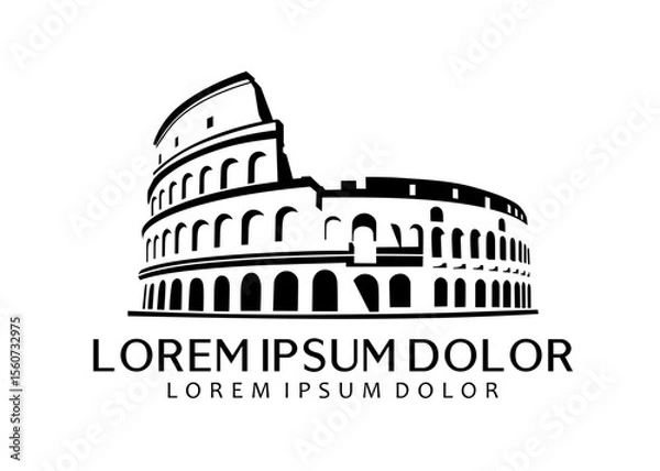 Obraz building silhouette.eps