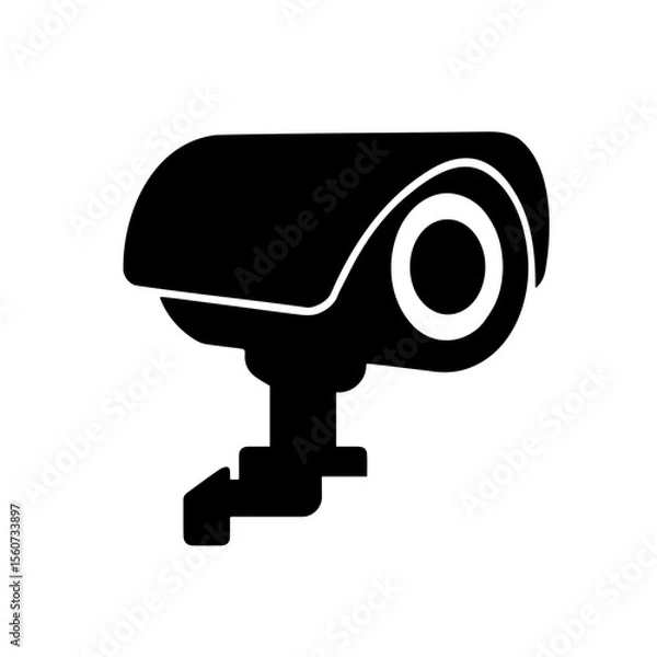 Fototapeta CCTV Camera Icon Vector on white background for Download