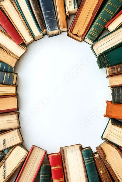 Obraz Book Border Frame Educational and Fun Titles