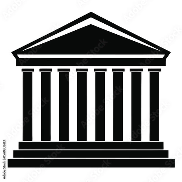 Fototapeta Classical Architecture Building Icon