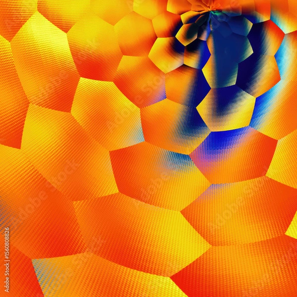 Fototapeta Abstract geometric pattern with vibrant hues