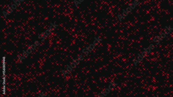 Fototapeta Festive background - red stars on a black background, for Christmas and new year