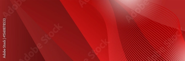 Fototapeta Red contrast abstract technology background. Red corporate design. Abstract tech corporate red design flyer background. Black geometric illustration for flyer, brochures, web graphic design background