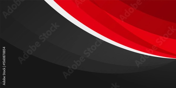 Fototapeta Red abstract wave background