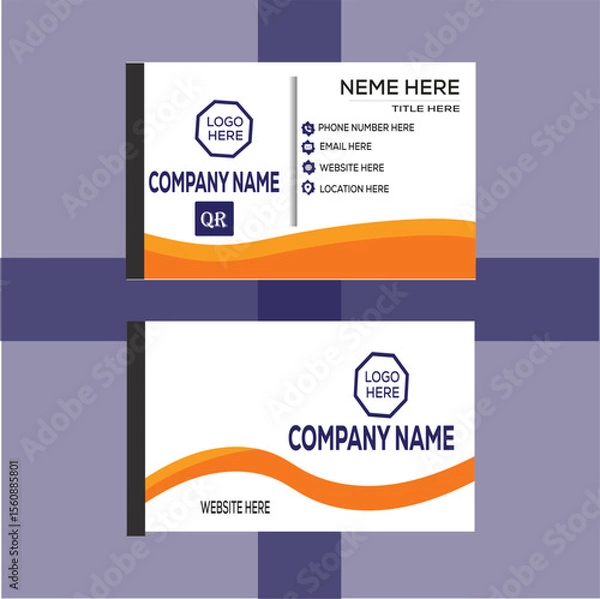 Fototapeta new best designs modern business card design visiting card design