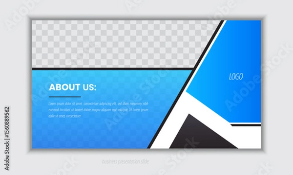 Obraz Professional business PowerPoint presentation slides template design. Infographic elements template set for web, print, annual report use for modern company profile