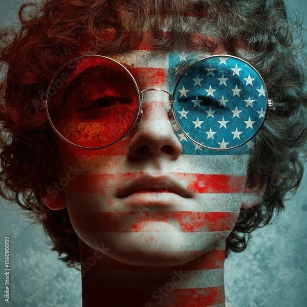 Obraz A blend of neurodiversity and July 4th.