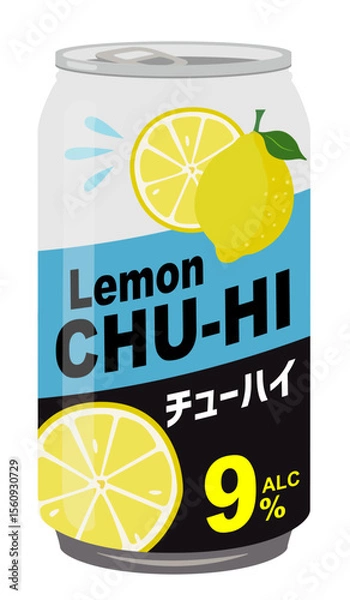 Obraz アルコール飲料_缶チューハイ（レモン）