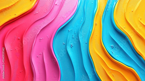 Fototapeta colorful playdough wave texture background 25