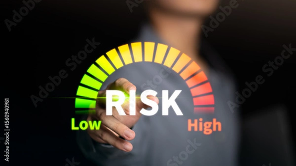 Fototapeta Protecting Economic Data from Malicious Data Alerts and Inappropriate Data Connections ,Risk Management Strategy ,Business and Finance Internet Network Technology ,Cyber ​​Attacks ,System security