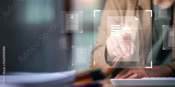 Fototapeta Optimizing Human Potential ,Strategic workforce developmentDevelopment, Highlighting Talent Management, Skill Enhancement, Career Progression Initiatives for Future-Ready Organization.