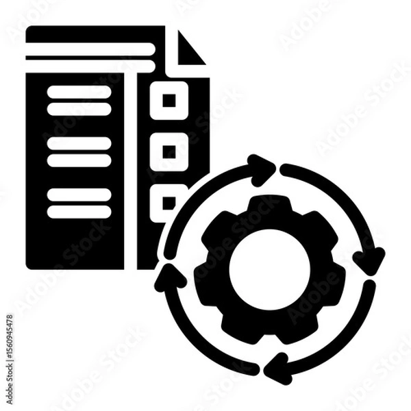 Obraz Automated Task Scheduler from the Business Automation icon collection (Solid style)