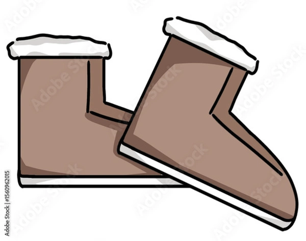 Fototapeta Boots icon isolated on transparent background.