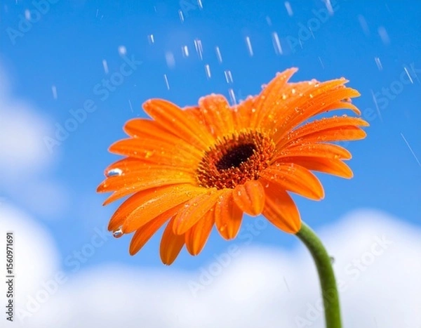 Obraz orange gerber daisy