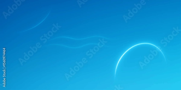 Fototapeta Clear summer sky and nature's blue water with bubbles, a bright abstract background