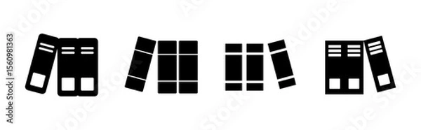 Fototapeta Library icon set. education icon vector