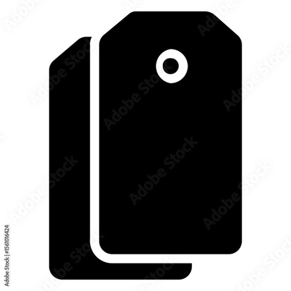 Obraz Tag Icon in Solid Style