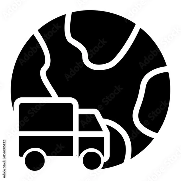 Obraz Transport  Icon in Solid Style