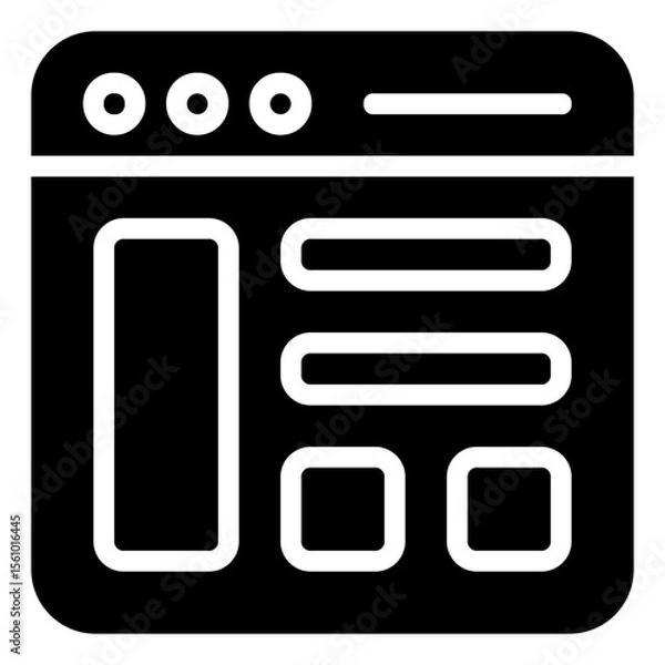 Obraz UI Icon in Solid Style