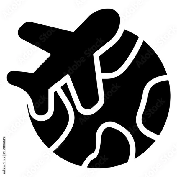 Obraz Travel Icon in Solid Style