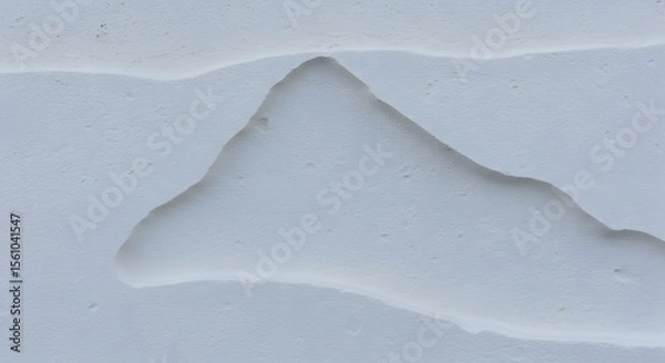 Obraz Abstract White Texture Embossed Mountain Peak Design