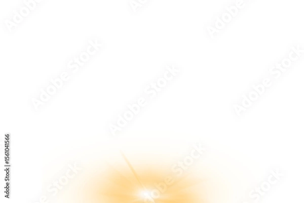 Fototapeta Shining sun rays isolated on transparent background. Sun light glowing effect. Shine rays of light explosion with flare. Yellow sun ray shiny glow. sunshine, Bright spotlight, Sparkling light in PNG