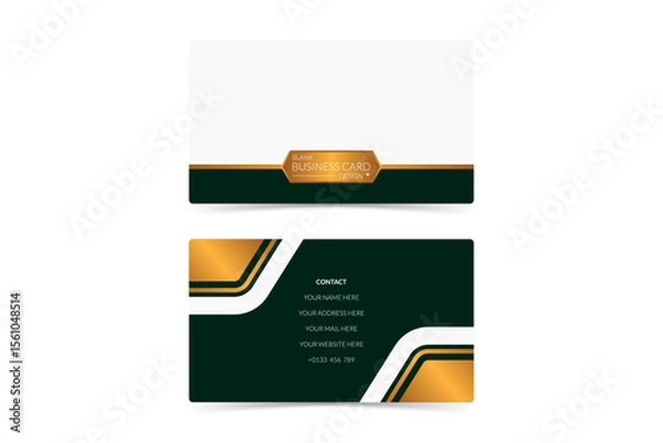 Fototapeta sleek and modern business card design template for branding