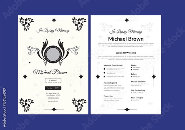 Fototapeta Funeral Program