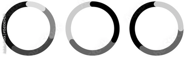 Obraz モノクロリング3種