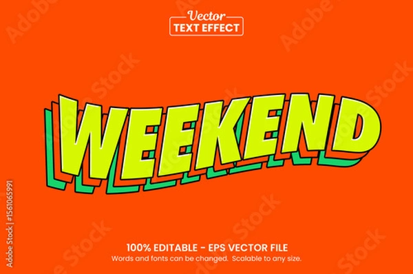 Fototapeta Retro vintage text effect, Editable text effect