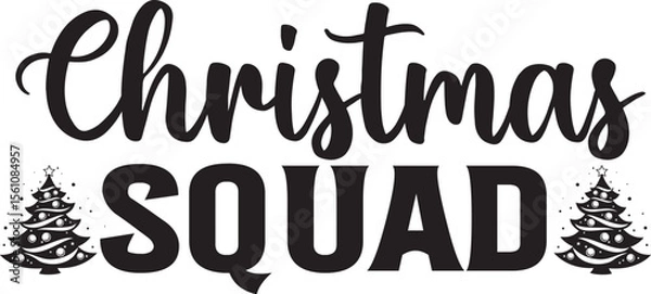 Obraz Basic RGB Christmas Squad svg design