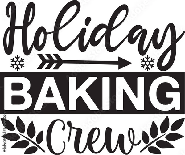 Obraz Basic RGB Holiday Baking Crew svg design